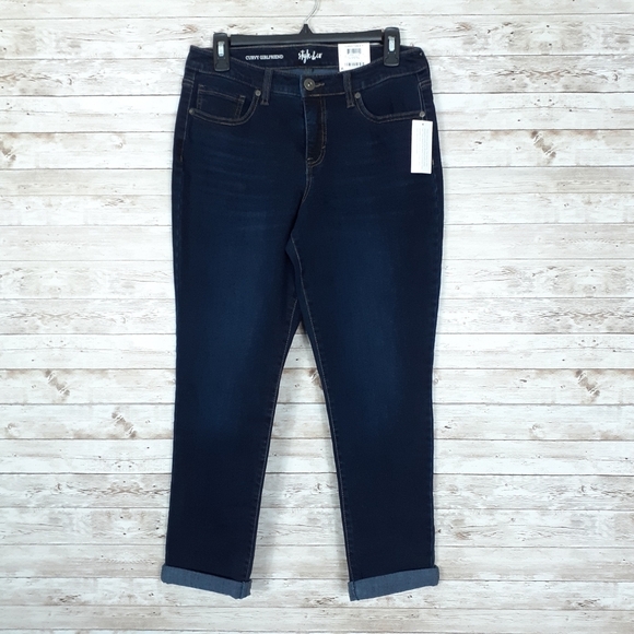 Style & Co Jeans 4 Curvy Girlfriend Mid Rise 594 - Picture 2 of 6